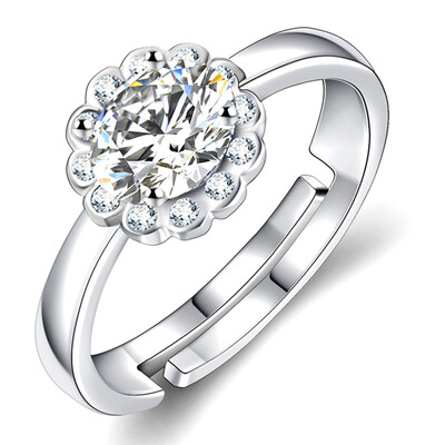 

Simple Natural Rings Design Silver Engagement Wedding Grateful Elegant Accessories