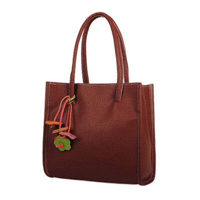 

Fashion Girls Handbags Trendy Leather Shoulder Bag Candy Color Flowers Totes