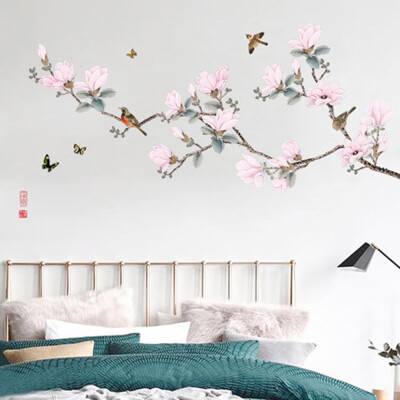 

DIY Flower Bird Floral Art Decal Wall Sticker Bedroom Living Room Home Decor