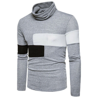 

SUNSIOM Mens Winter Slim Shirts Pullover Jumper High Neck Turtleneck Knit Sweater Tops