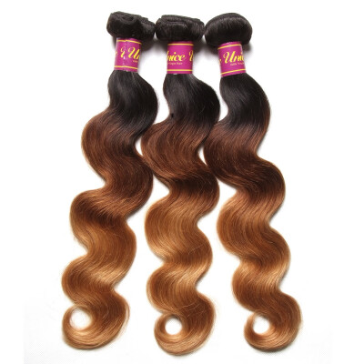 

UNice Hair Ombre Brazilian Body Wave Virgin Human Hair Threetone T1B427