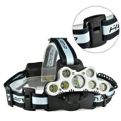 

Portable Super Bright 7-LED 5 X T6 2 X XPE 6-Mode USB Rechargeable Headlamp With SOS Function