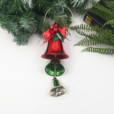 

〖Follure〗Bowknot Jingle Bell Rings Pendant for Christmas Tree And Door Hanging Decor