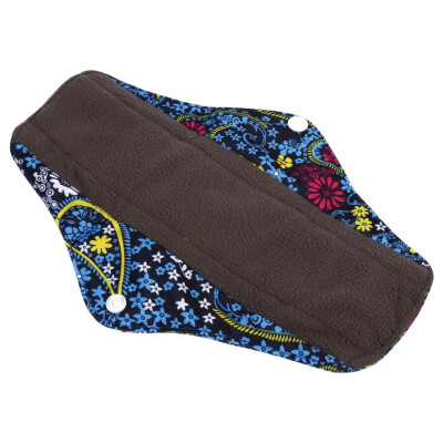 

1PC Reusable Charcoal Bamboo Cloth Menstrual Pads Washable Sanitary Towel Panty 5 Colors Bamboo Charcoal PadsSanitary Pad
