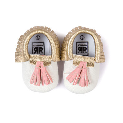 

Baby Shoes Multicolor Toddler Girls Boys Crib Shoes First Walkers 2018 New Newborn Tassel Soft Soled Prewalker Sneakers 0-18M