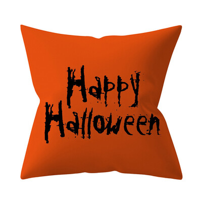 

Happy Halloween Square Pillow Cases Car Sofa Cushion Cover Home Decor