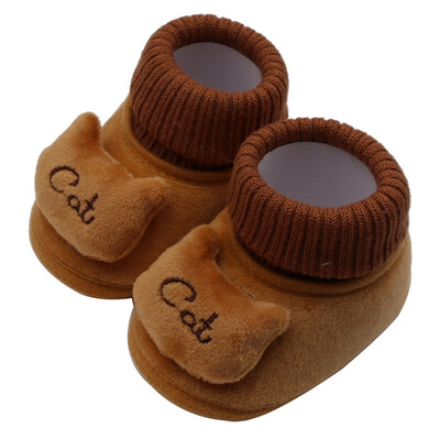 

baby girls boys shoes soft sole first walker baby girl Cartoon cat Cotton Anti-slip shoes toddler moccasinsborn shoes boy