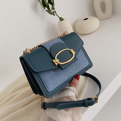 

2019 popular bag female new wave Korean version of the wild texture Messenger bag chain bag simple fashion small square bag