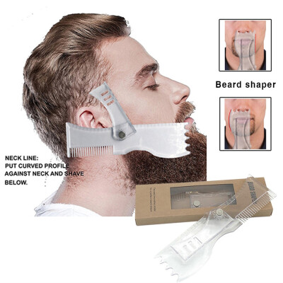 

〖Follure〗Mans Beard Shaping Styling Template Beard Comb Shaving Cut Beard Styling Tools