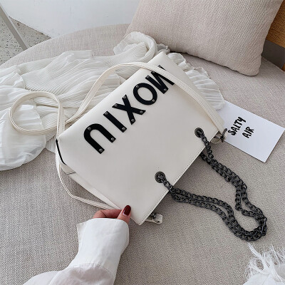 

Advanced foreign gas bag fashion chic chain bag new 2019 Korean version 100 lap ins single shoulder bag oblique satchel bag