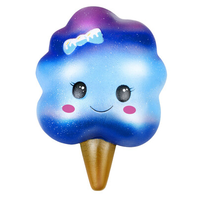 

Gotoamei Cute Ice cream Spun Sugar Scented Squishie Charm Slow Rising Stress Reliever Toy
