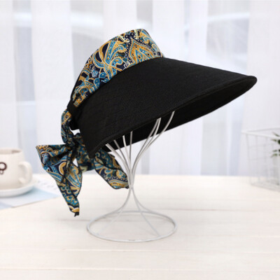 

2019 summer new fashion sun hat without top large brim outdoor sun beach hat hat factory wholesale