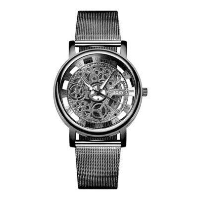 

Gobestart Fashion Watch Silver Golden Luxury Hollow Steel Watches Men Women Unisex Hombre Quartz Wristwatch Clock Retro