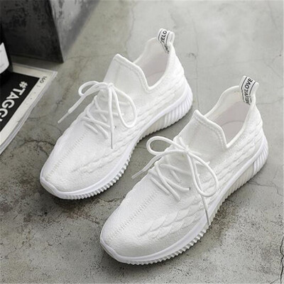 

DIWEINI White sneakers women Spring Summer Casual Shoes Breathable Mesh Flat Shoes Woman Trainers Shoes Tenis feminino F01