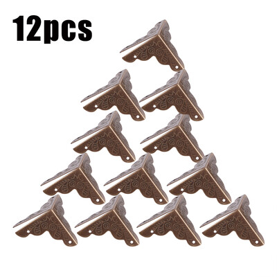 

Corner Decor Protector12pcs Wooden Box Jewelry Gift Case Corner Decorative Protectors Iron Edge Cover Guard Edge Cover