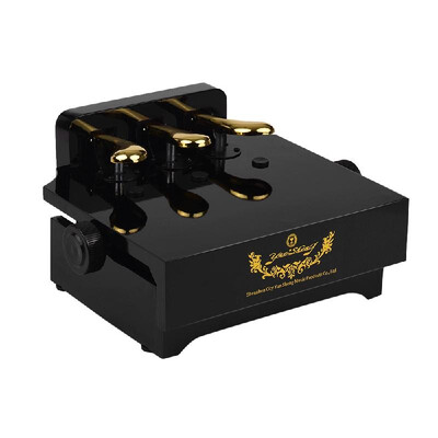 

Black Piano Pedal Extender Bench for Kids with 3 Pedals Adjustable Height Beginners Children Piano Practice Aid Accessory