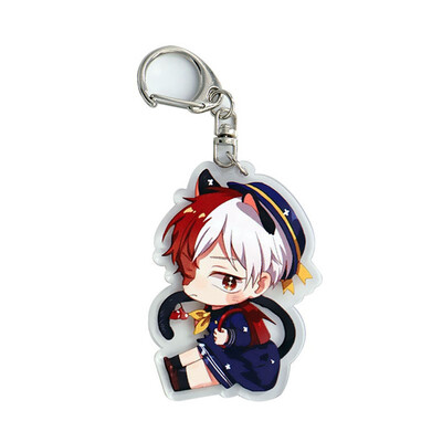 

Fat Bear 1Pcs My Hero Academia Acrylic Cartoon Figure Car Key Chains Holder Keyrings Graduation Christmas Gift