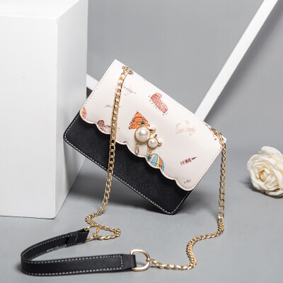 

Summer Internet celebrity ins single shoulder girl Korean version of the chain slanted bag for students fashion
