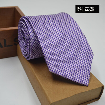 

New spot tie business dress mens tie polyester yarn arrow type 8CM business tie wholesale