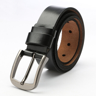 

Trend retro Men belt high quality Alloy pin buckle solid color belt business affairs Men casual belt 120 cm