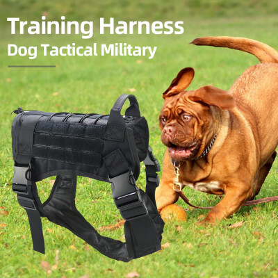 

Dog Tactical Harness Vest Military Training Patrol Jacket with Pulling Handle