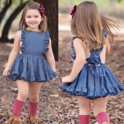 

Toddler Kids Baby Girl Dress TuTu Party Summer Sleeveless Skirts Dress 1-6 Years