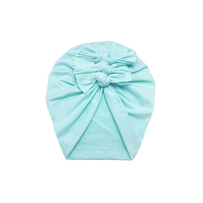 

8 Colors Newborn Hat Winter Warm Cotton Baby Beanie Hat For Children&39S Hats Top Bow knot Turban Baby Cap