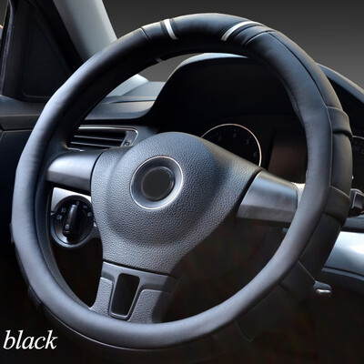 

1pcs Car accessories Micro Fiber Leather Antiskid fashion comfortable 363840cm Car Steering Wheel Cover 5 Colors Protection