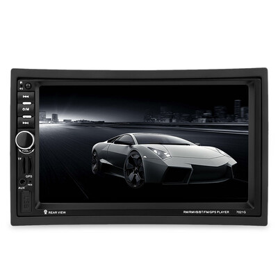 

7021G 7 inch Vehicle MP5 Player 2 Din Bluetooth Multimedia FM Radio GPS Rear View Camera Remote Control