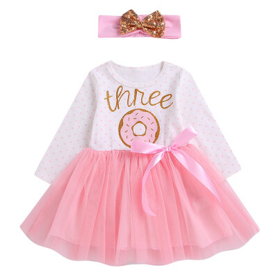 

Princess Baby Girl Dress Cotton Baby Infant Fairy Tale Petals Colorful Dress with Headwear Princess Newborn Baby Dresses Gift