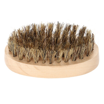 

Greensen Beard Brush Men Soft Bristle Beard Brush Mustache Comb Oval Bamboo Handle Beard Shaping Tool