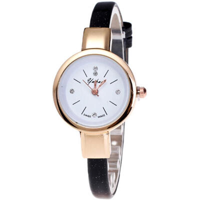 

2018 Minimalist Retro Beautiful Ladies WristWatch Gifts Womens Quartz watch Unisex Casual Fashionable clock movement silent D