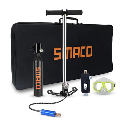 

05L Diving Oxygen Tank Scuba Respirator Refill Adapter High Pressure Air Pump Diving Mask with Zipper Bag