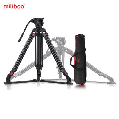 

Miliboo MTT609A Professional Photography 3 Sections Tripod Stand Aluminum Alloy with 360° Panorama Fluid Hydraulic Bowl Head Max