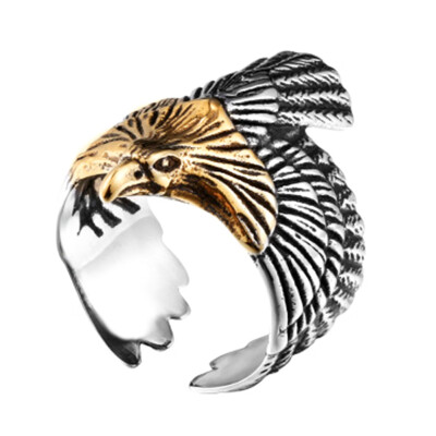 

Unique Jewelry Stainless Steel Biker Eagle Ring Mans High Quality Animal