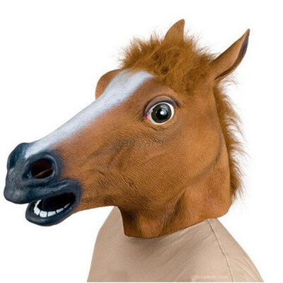 

New Hot Horse Head Mask Animal Costume n Toys Party Halloween