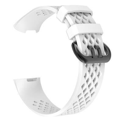 

Silicone Porous Breathable Wrist Band Watchband Strap for Fitbit Charge 3