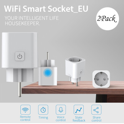 

〖Follure〗Smart Mini WiFi Plug Outlet Switch Work With ForEcho AlexaGoogle Home Remote EU