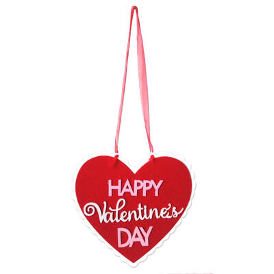 

Happy Valentine Day Non-woven Fabric Wall Hanging Board Home Plaques Signs