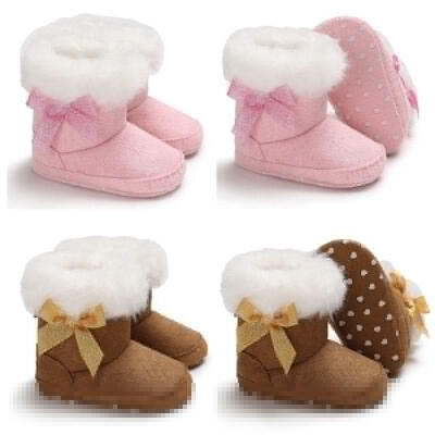 

New Style Newborn Baby Toddler Boy Girl Snow Boots Winter Warm Fur Crib Shoes Prewalker