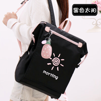 

Junior high school schoolbag female Korean high school students ins wind college students backpack simple Mori high-capacity backp