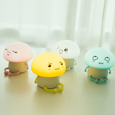 

〖Follure〗Lovely Q Smile Face Night Light Children Bedroom Decor Mini LED Lamp Bulb