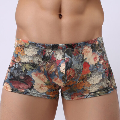 

Mens Floral Pattern Low-rise Boxer Trunks Underwear Shorts Briefs Underpant Pant