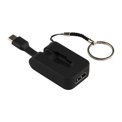 

Mini Foldable Type-C USB31 Male to HDMI Female Adapter Converter wKeyring
