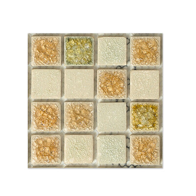 

Toponeto 20Pcs Self Adhesive Tile Floor Wall Decal Sticker DIY Kitchen Bathroom Decor