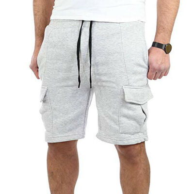 

Mens Summer Breathable Pocket Shorts Mens Gym Sports Running Casual Short Pants