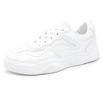 

YI XIE white shoes female 2019 new Korean flat bottom shoes net red women casual shoes 7450
