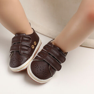 

Soft Sole Newborn Baby Boy Girl Pre-Walker PU Leather Pram Shoes Trainers 0-18 Months