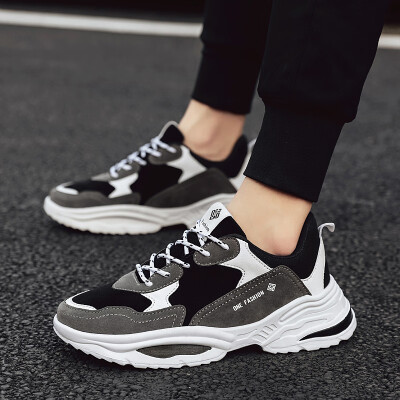 

2019 new summer mens shoes Korean basketball shoes old running shoes sports shoes mens casual shoes color matching shoes