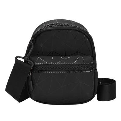 

Casual Women Mini Zipper Messenger Bag Laser Leather Crossbody Shoulder Bag
